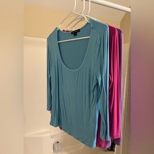 Boston Proper SET OF 3 Ladies 3/4 sleeve tops